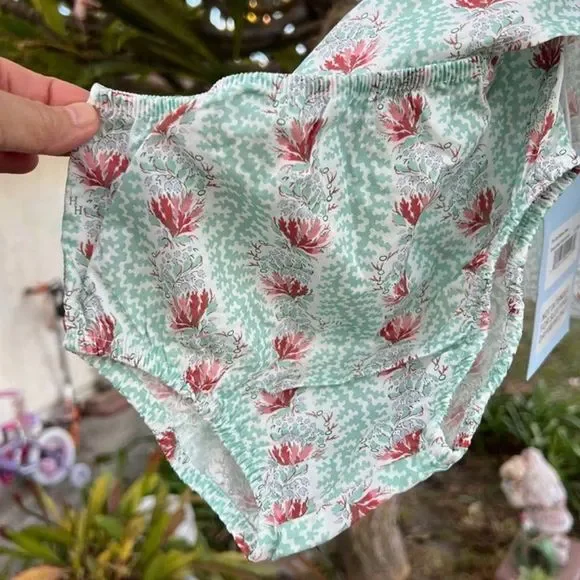 Hill House 12-18 months The Tiny Sienna Dress Trailing Vine Multi Cotton - Picture 6 of 7